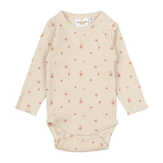 Noella LS Rib Body White Swan