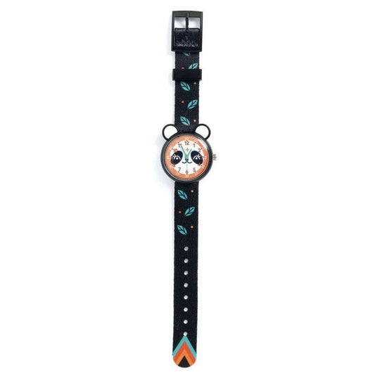 analoog kinderhorloge met panda thema van djeco