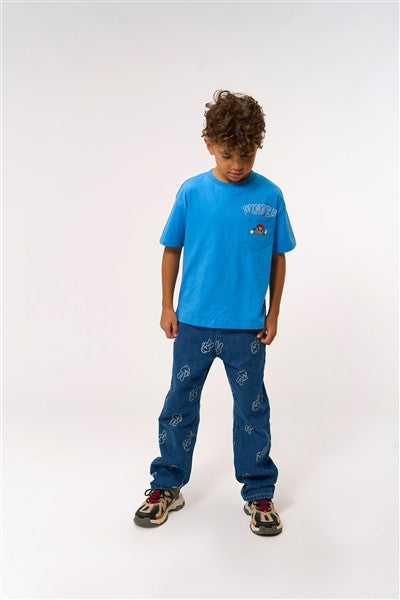Loose Fit Jeans Pewter Medium Blue