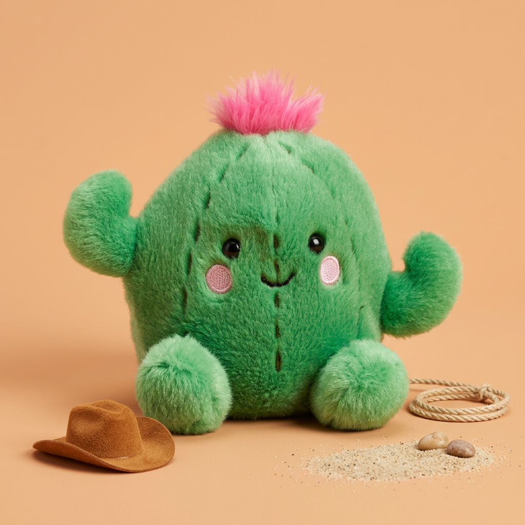 Prickles Cactus in een western-studiofoto