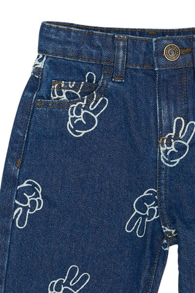 Wide Jeans Prossper Medium Blue Washed