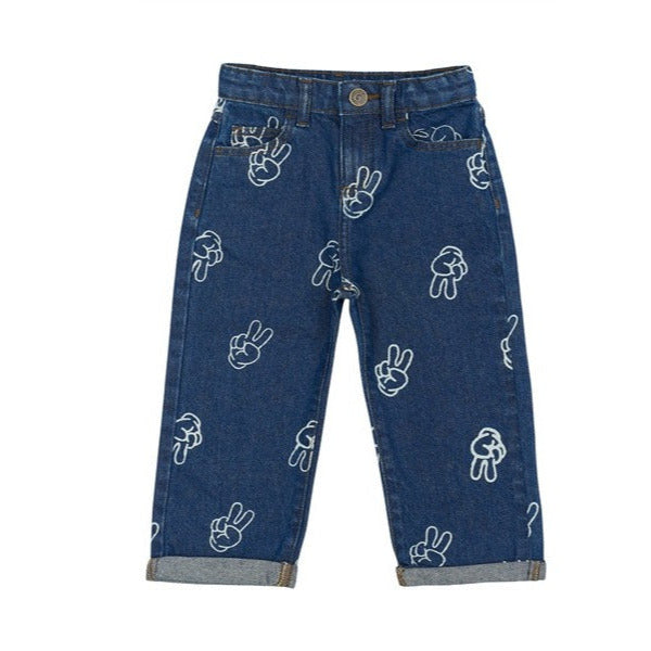 Wide Jeans Prossper Medium Blue Washed