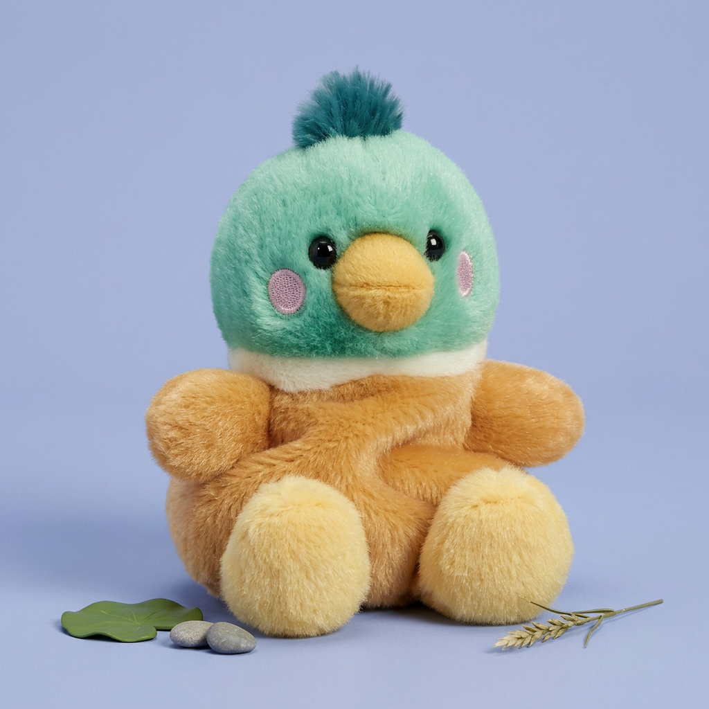 Puddles met vijverattributen op een lavendelblauwe achtergrond