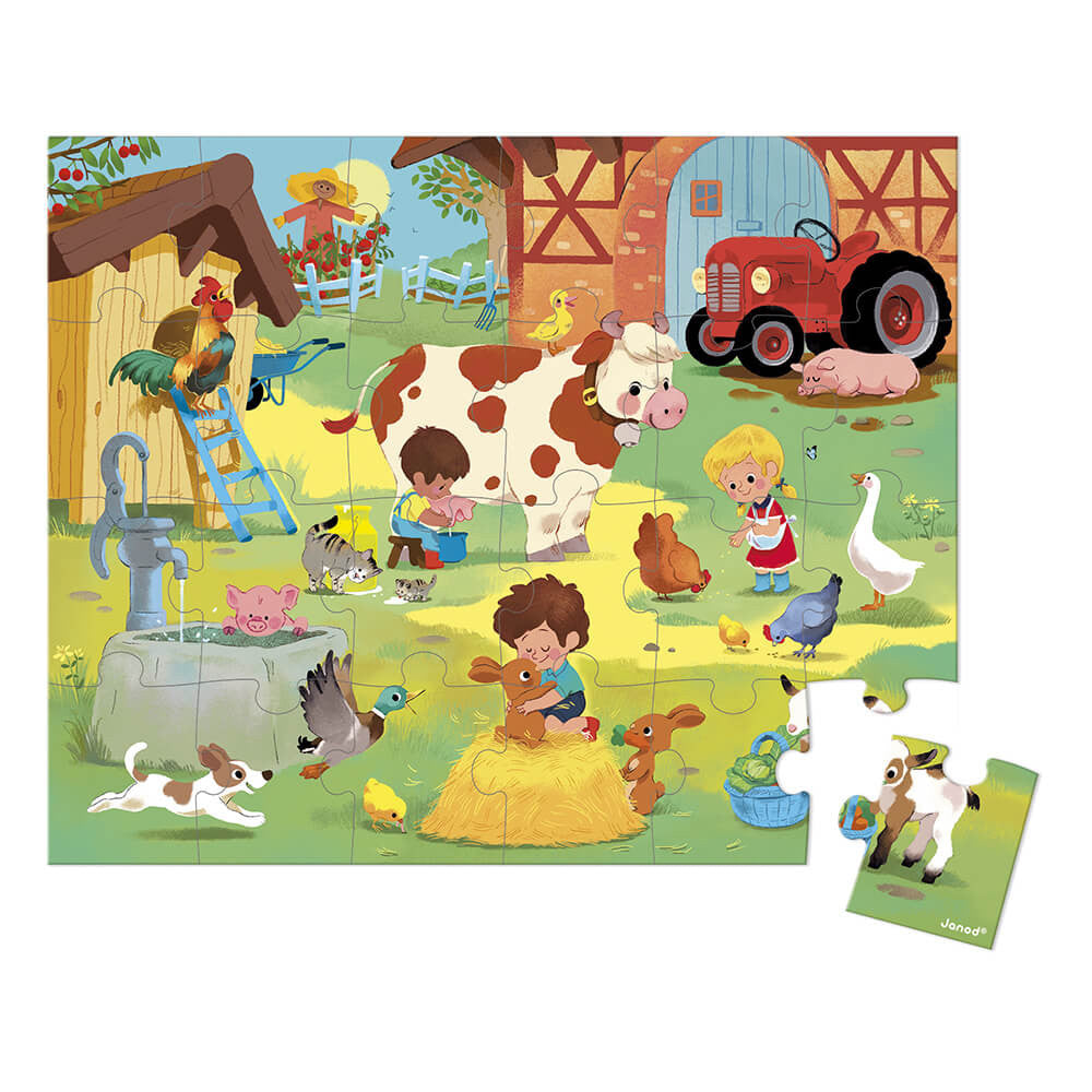 Puzzle A Day at the Farm 24 pcs