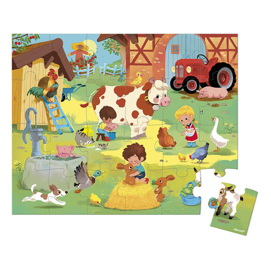 Puzzle A Day at the Farm 24 pcs