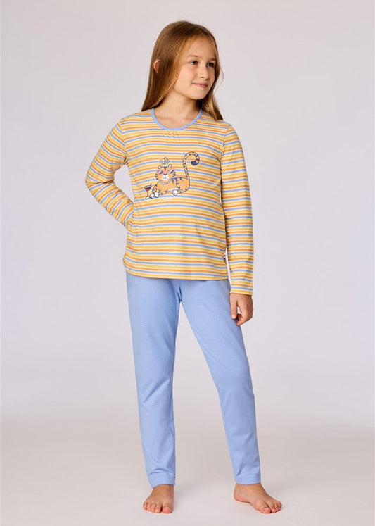 Pyjama LS Tijger Geel Gestreept