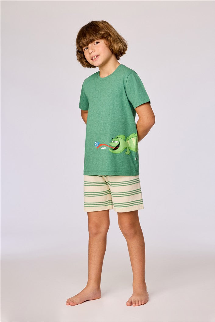 Pyjama SS Kameleon Groen