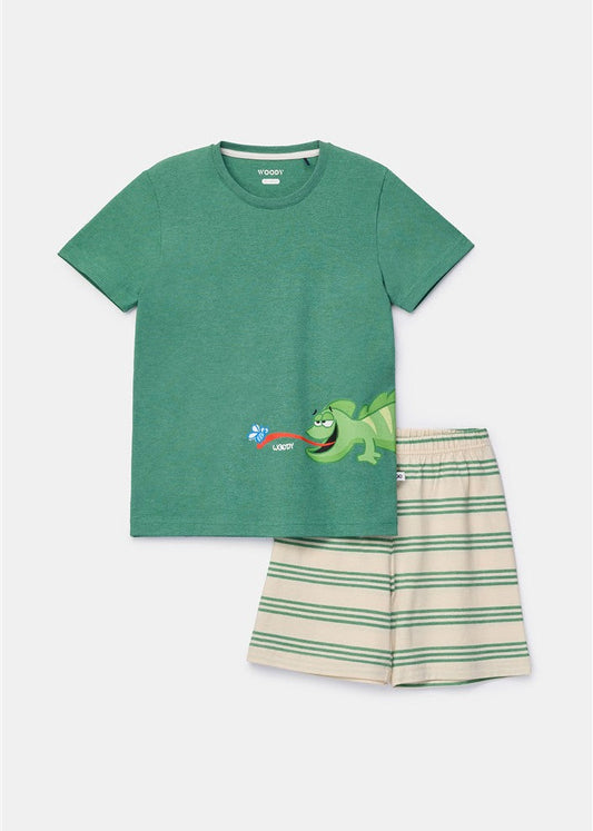 Pyjama SS Kameleon Groen