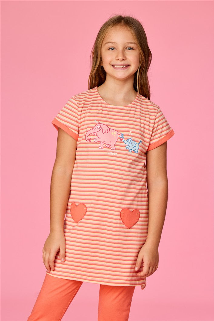 Pyjama Tuniek Olifant Multicolor