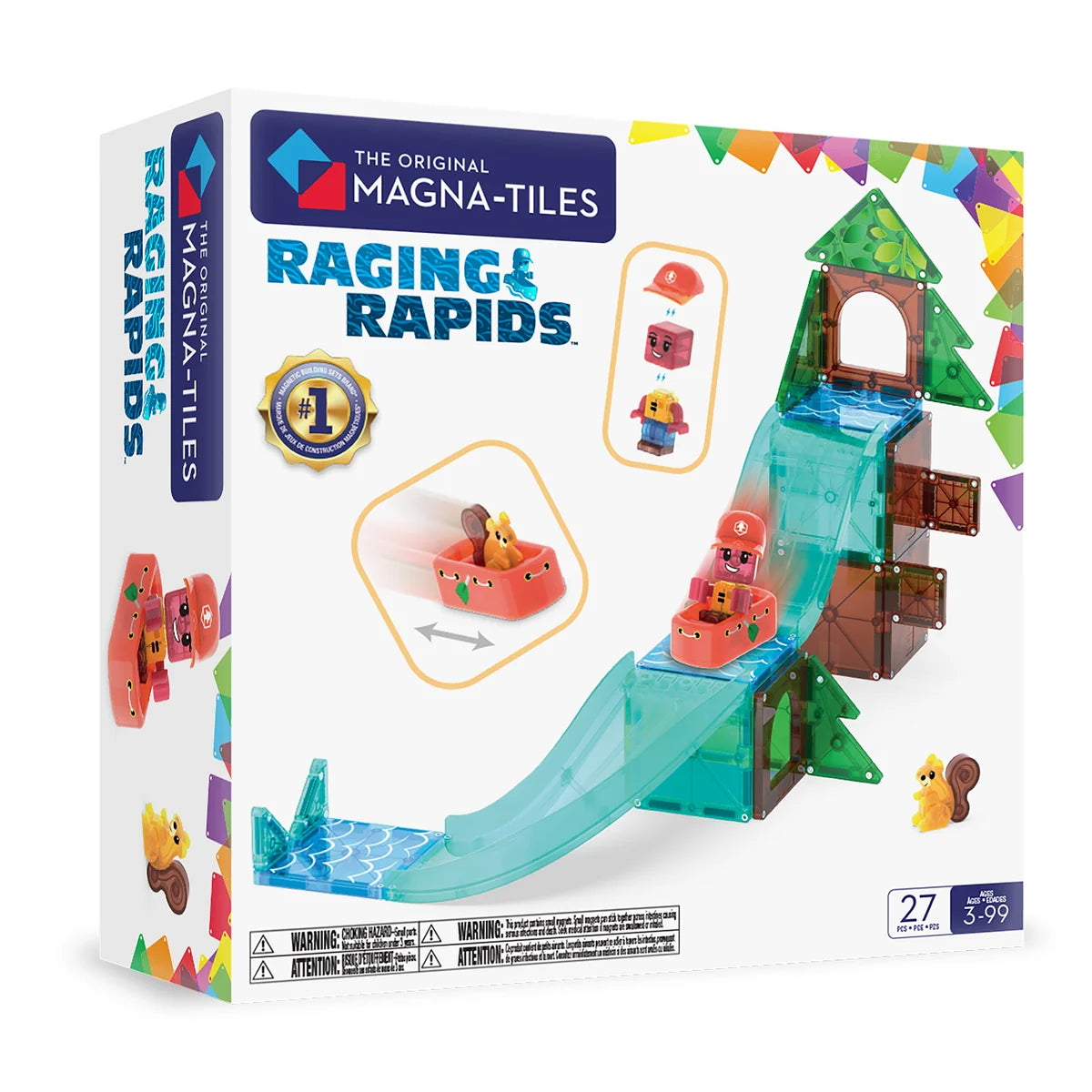 MAGNA-TILES Raging Rapids magnetische bouwset.