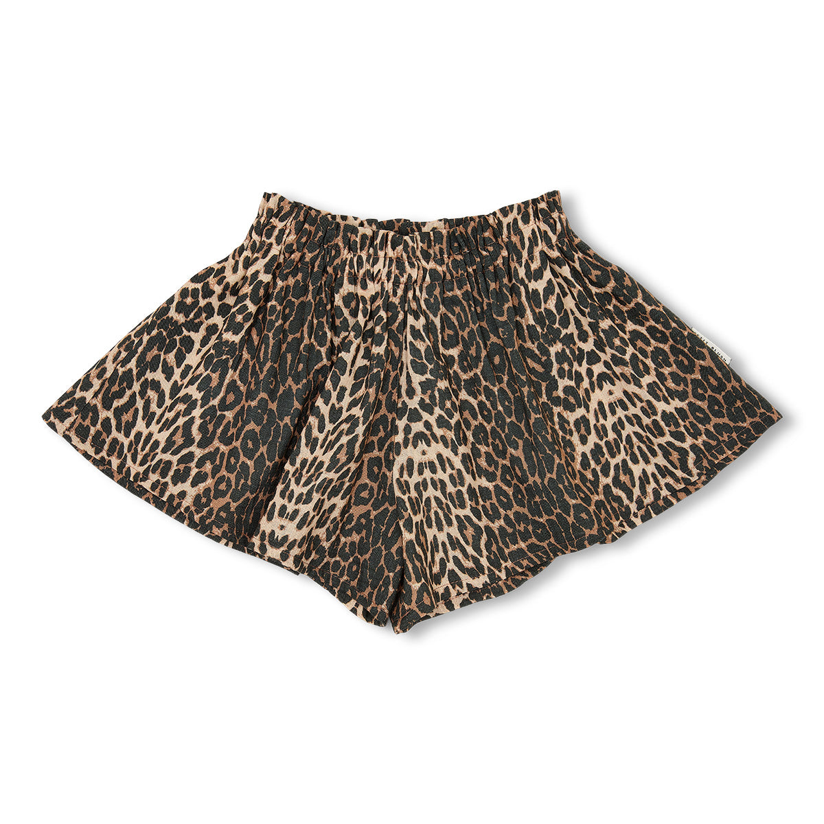 Ruffle Short Leopard