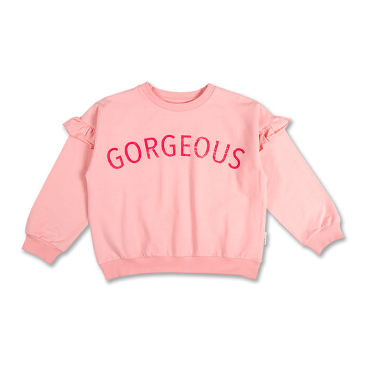 Ruffle Sweater Crystal Rose