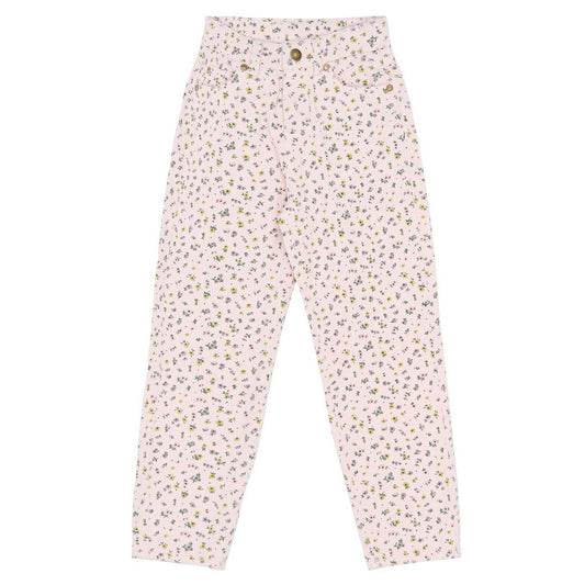 Lichtroze mom fit jeans met bloemetjes print van The New