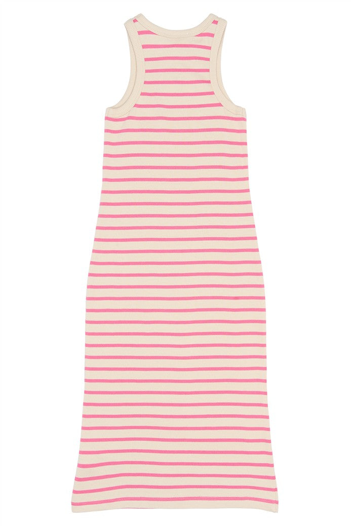 achterzijde shannon dress rose striped van the new