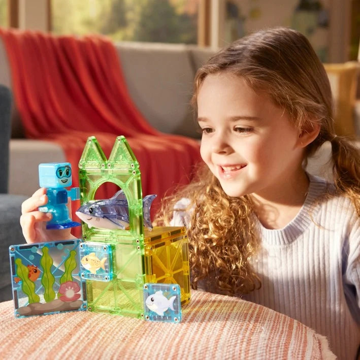 MAGNA-TILES Shark Dive bouwset voor kinderen vanaf 3 jaar.