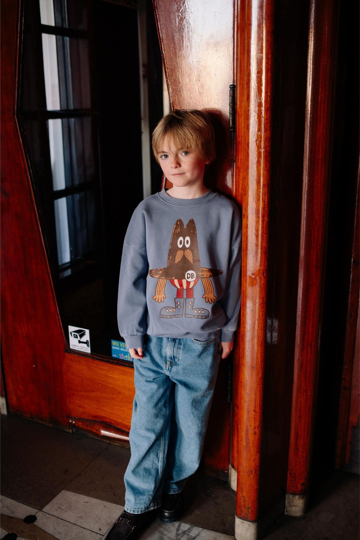 Jongenssweater met sheriffprint van Daily Brat.
