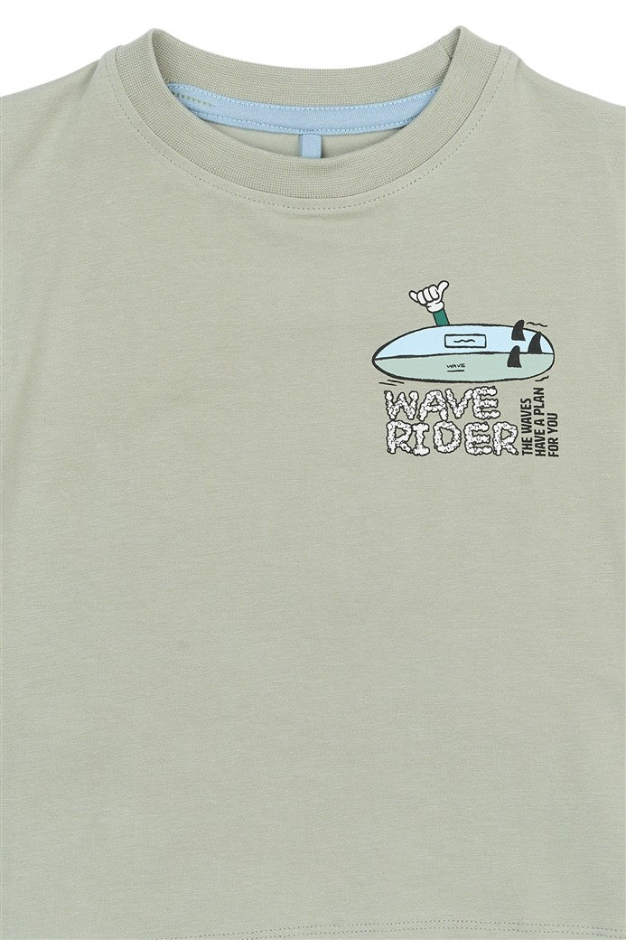 Sigurd Tshirt Aqua Gray