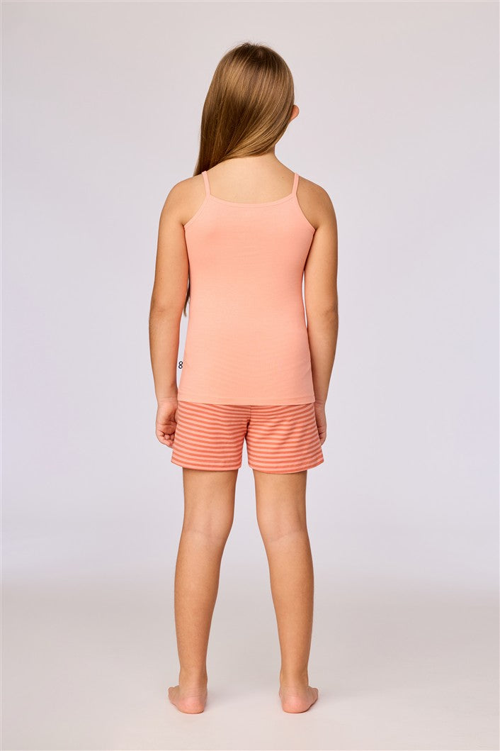 Meisjes Singlet Perzikoranje