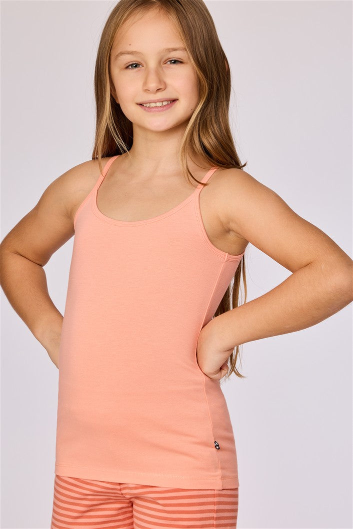 Meisjes Singlet Perzikoranje