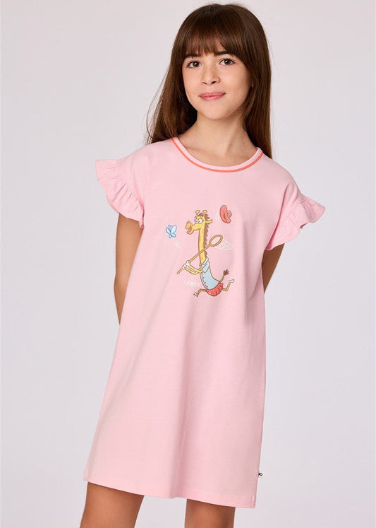 Slaapkleedje Giraf Lichtroze