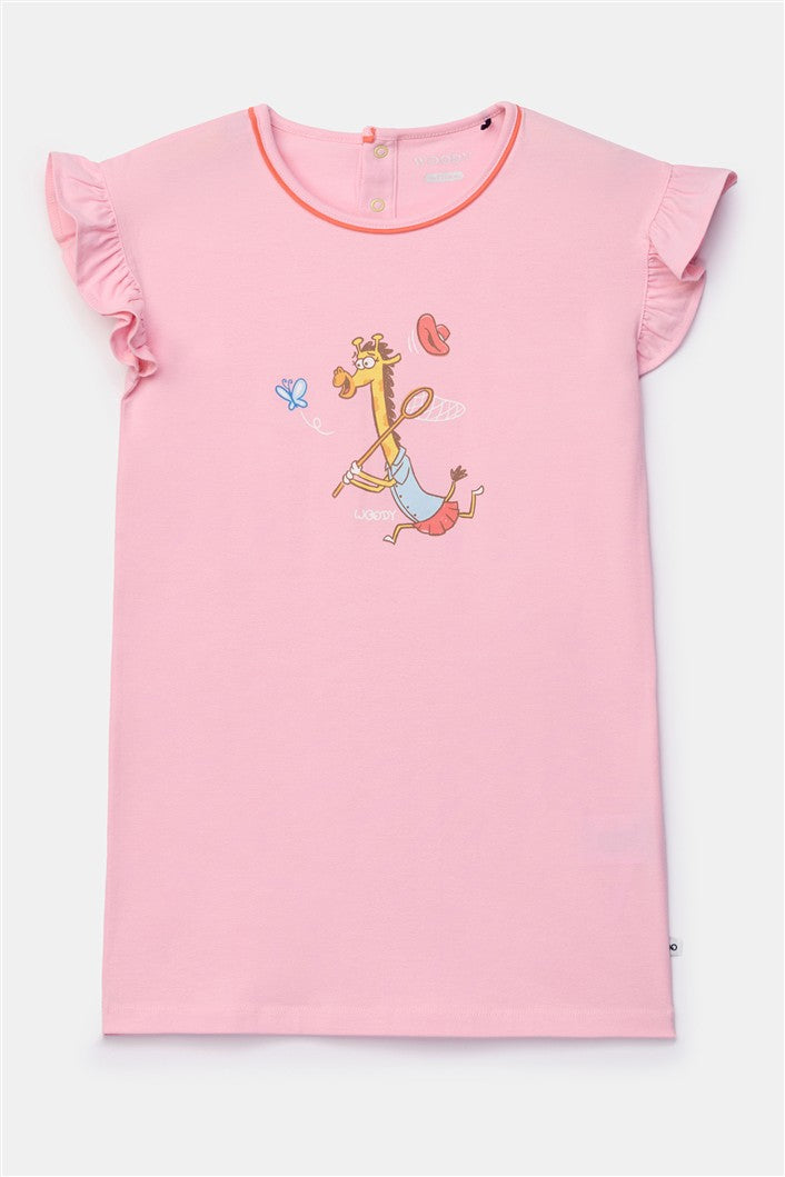 Slaapkleedje Giraf Lichtroze