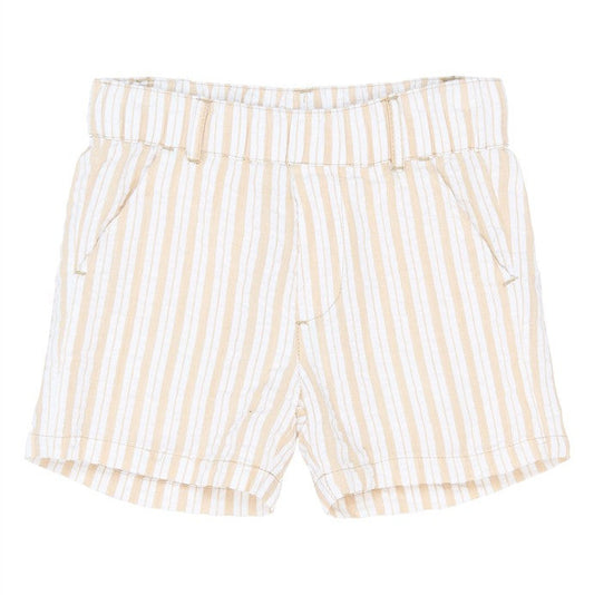 Ecru-wit gestreepte kindershort van The New