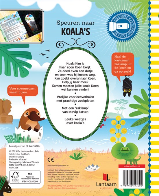 achterzijde speuren naar koala's