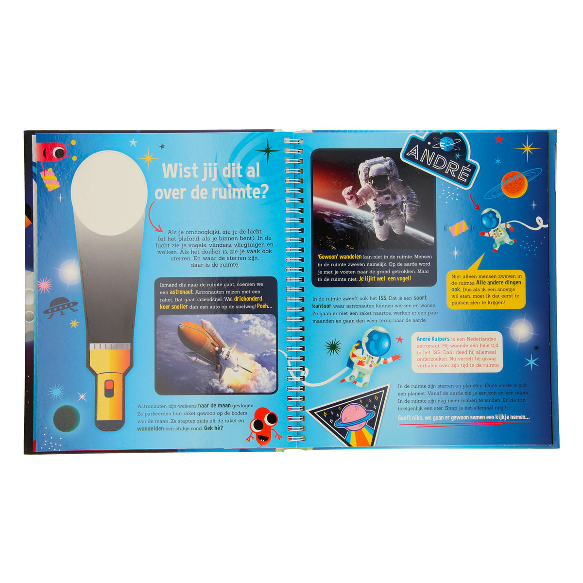 inkijk in het boek met ruimteweetjes