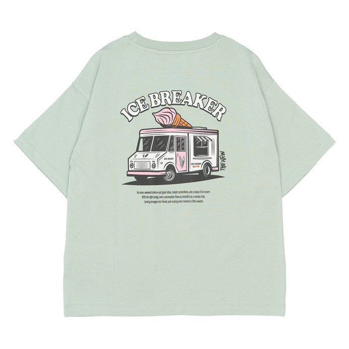 Stefano Tshirt Aqua Gray