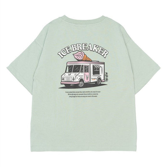 Stefano Tshirt Aqua Gray