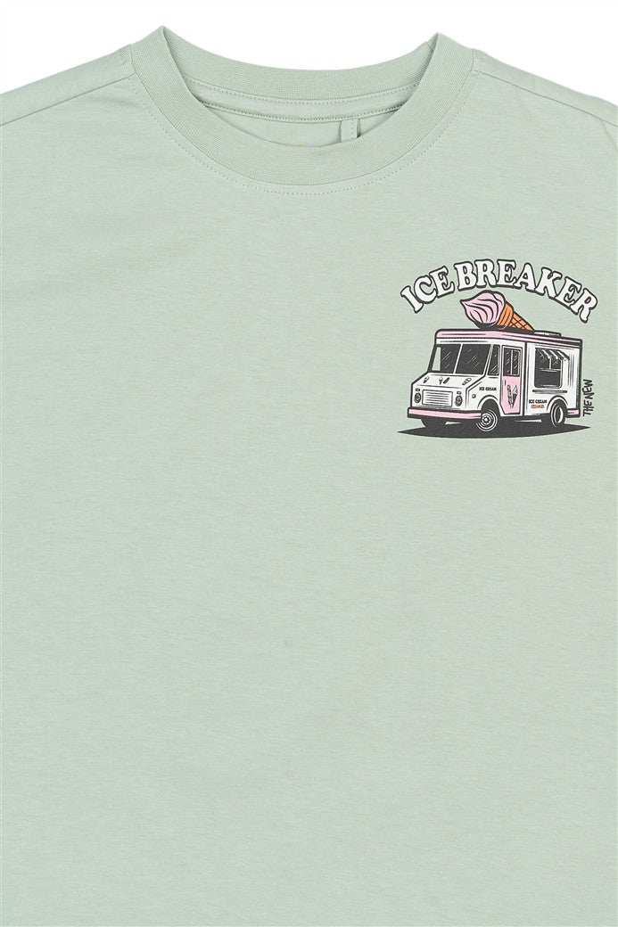 Stefano Tshirt Aqua Gray