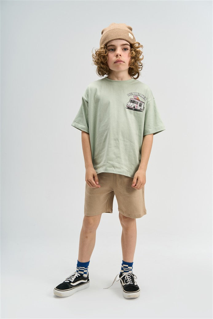 Stefano Tshirt Aqua Gray