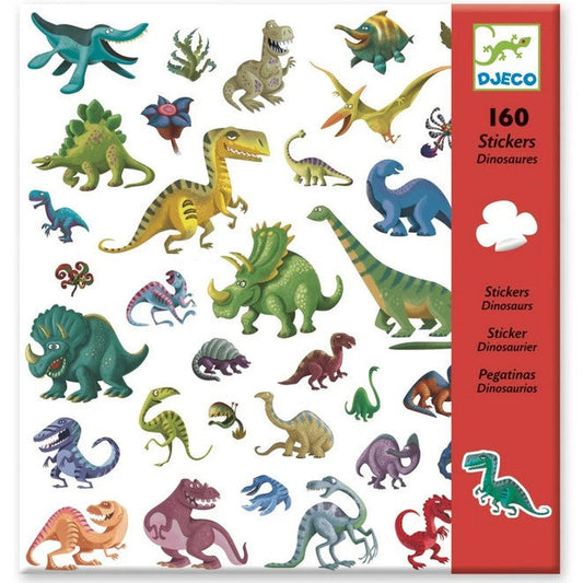 set  van 160 dinostickers van djeco