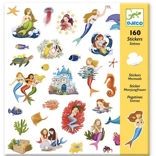 set van 160 zeemeermin stickers van djeco