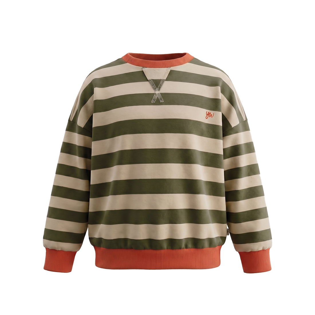 Your Wishes Sweater Stripe Olivine.