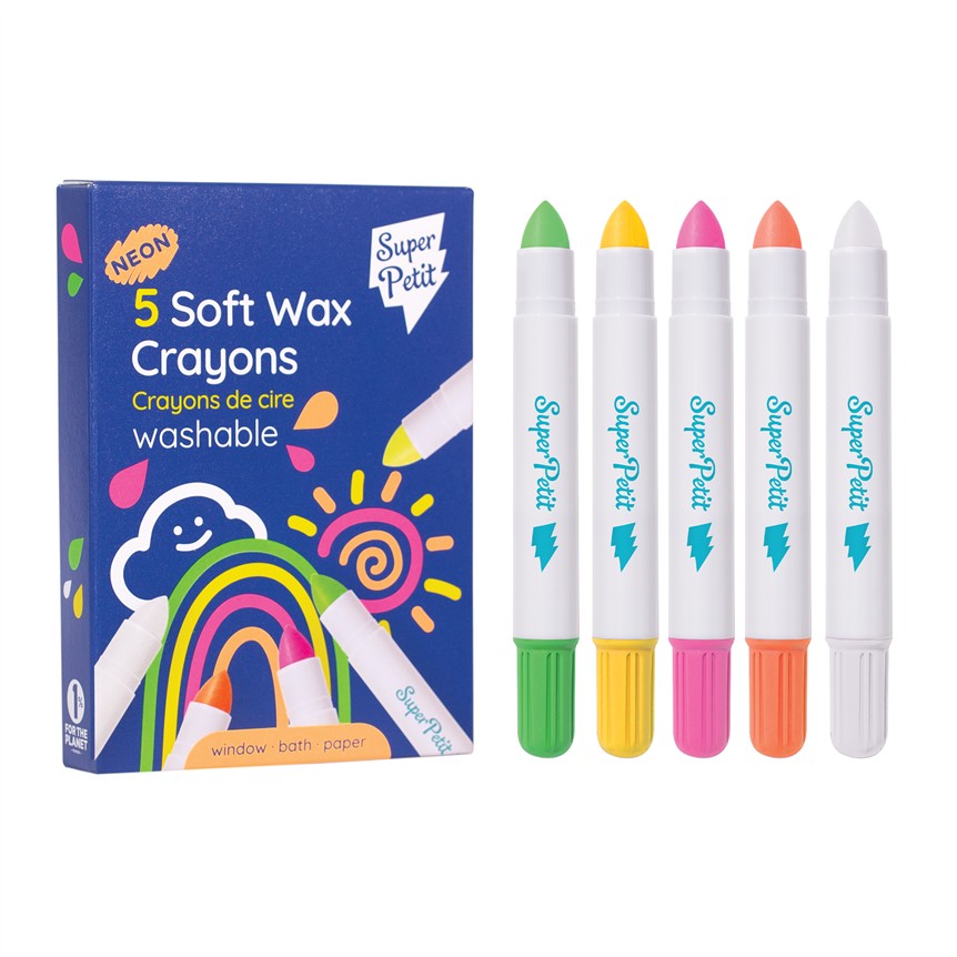 Soft Wax Crayons Neon