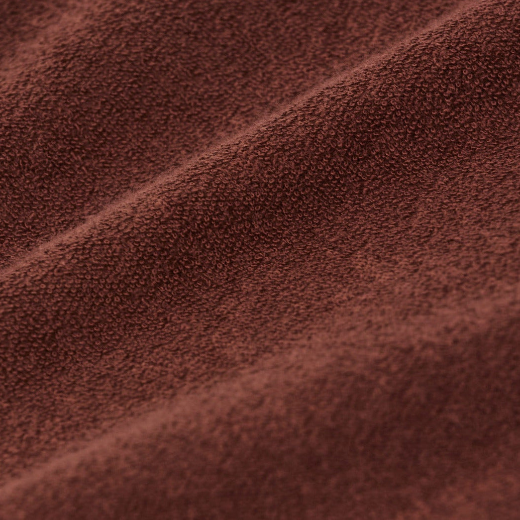 detail van de badstof van sweater croissant