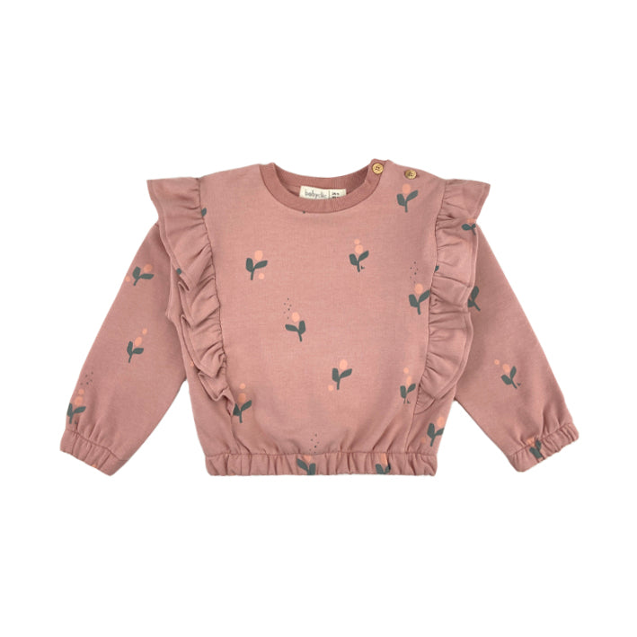 Sweater Flor Vintage Pink