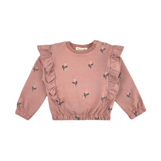 Sweater Flor Vintage Pink