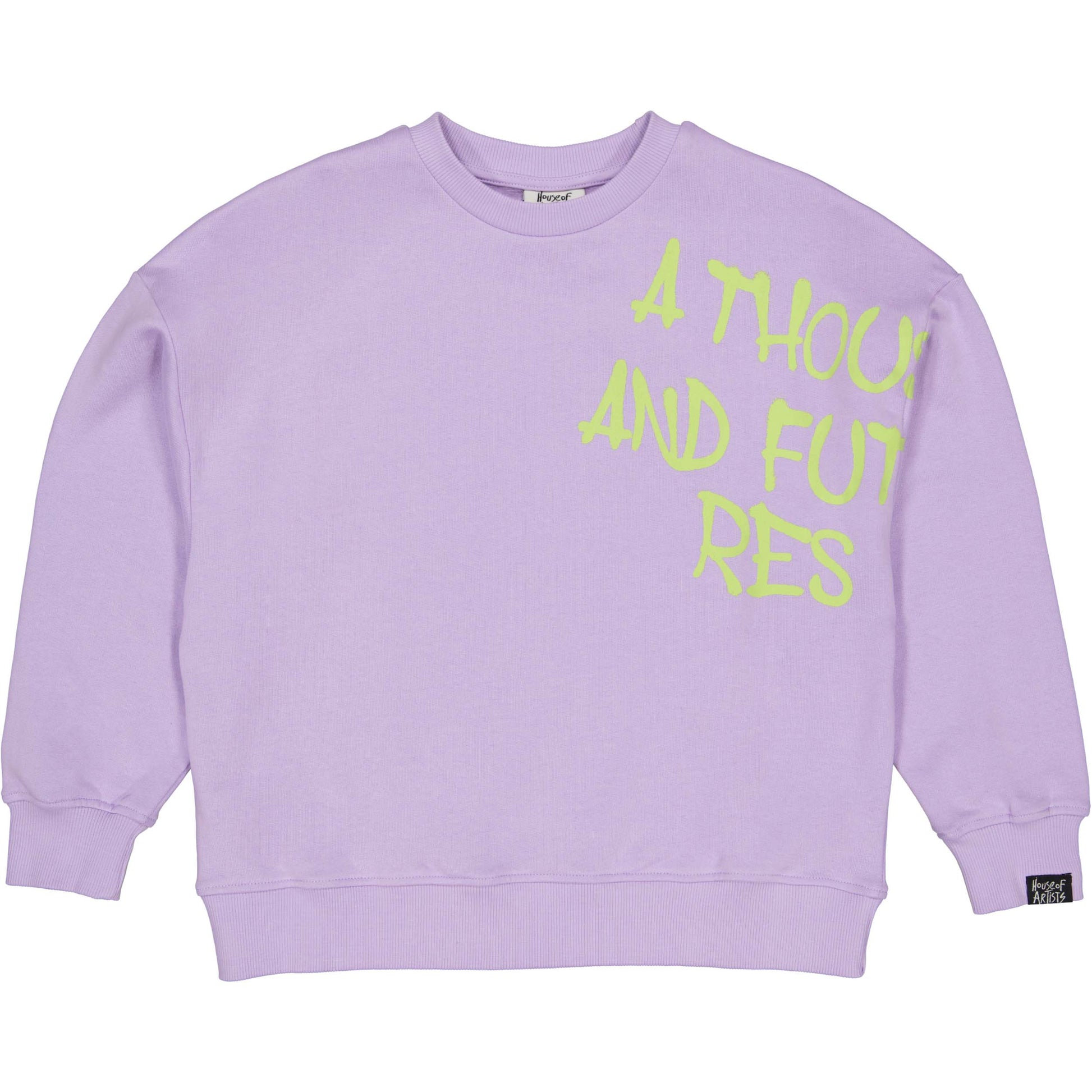 voorzijde kinder sweater hedwig lilac van house of artists