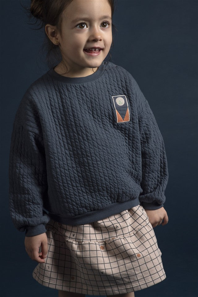 Sweater Quilted Night Blue