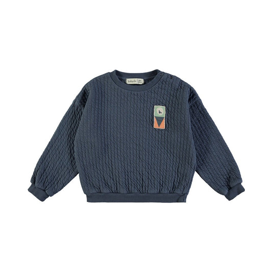 Sweater Quilted Night Blue