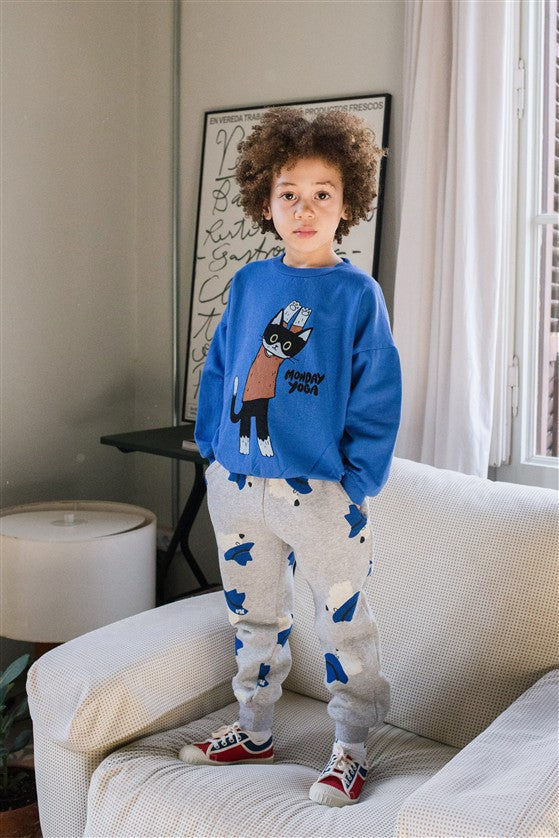 Sweater Yogui Cat Ink Blue
