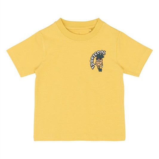 gele tshirt met ananas print voor peuters van the new