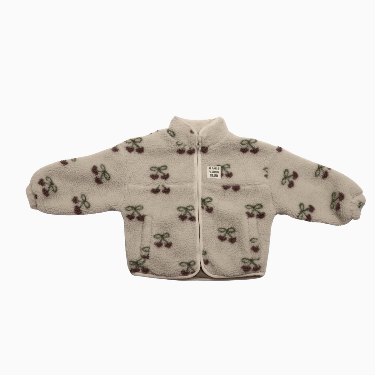 Elle & Rapha Teddy Jacket Cherry Vanilla.