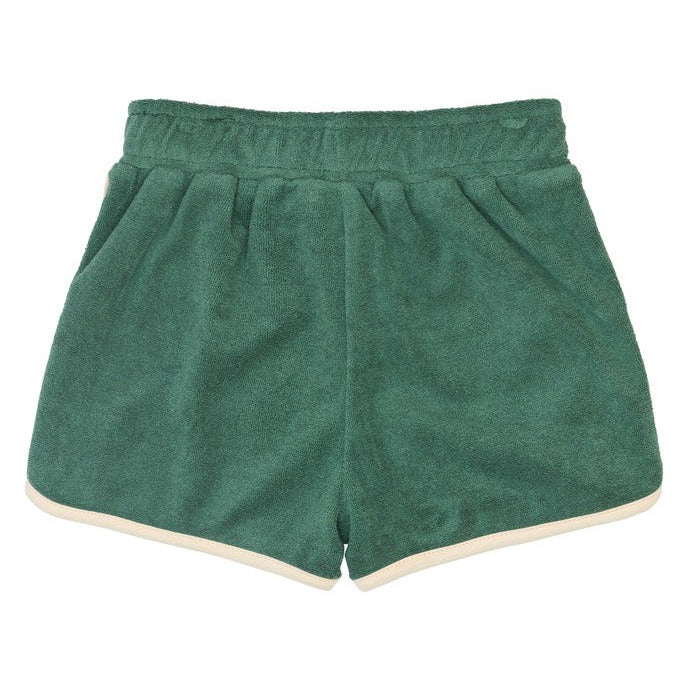 achterzijde short terry green van the new