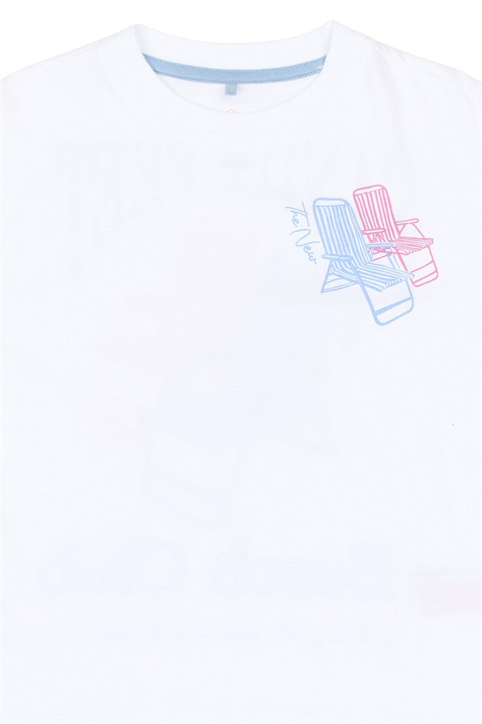 detail strandstoelen print op tshirt thora van the new