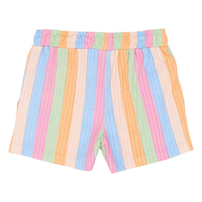 achterzijde meerkleurige kindershort van the new