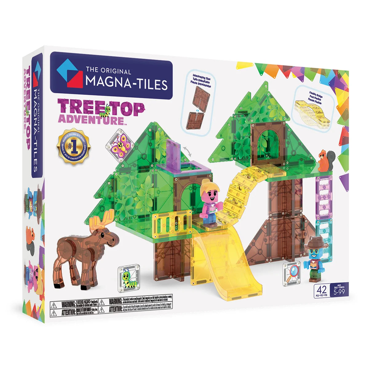 MAGNA-TILES Tree Top Adventure magnetische bouwset.
