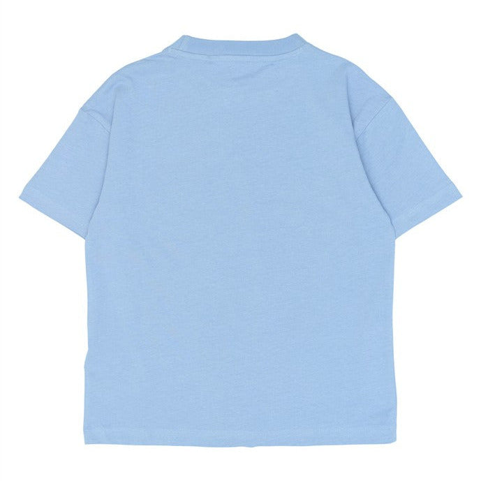 achterzijde lichtblauwe kindertshirt van the new